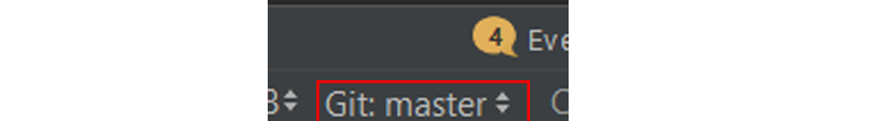 Git master выпадающее меню