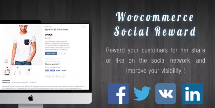 Плагин WooCommerce Social Reward и Coupon