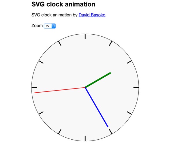 Что такое HTML5 SVG Animated Clock Demo