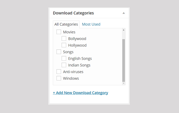 Easy Digital Downloads Добавление новой загрузки