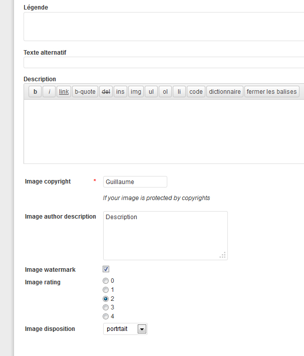 Attachment edit form with custom fields