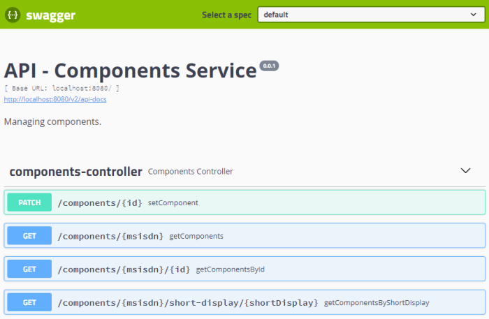Служба API-компонентов