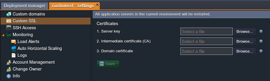 Custom SSL