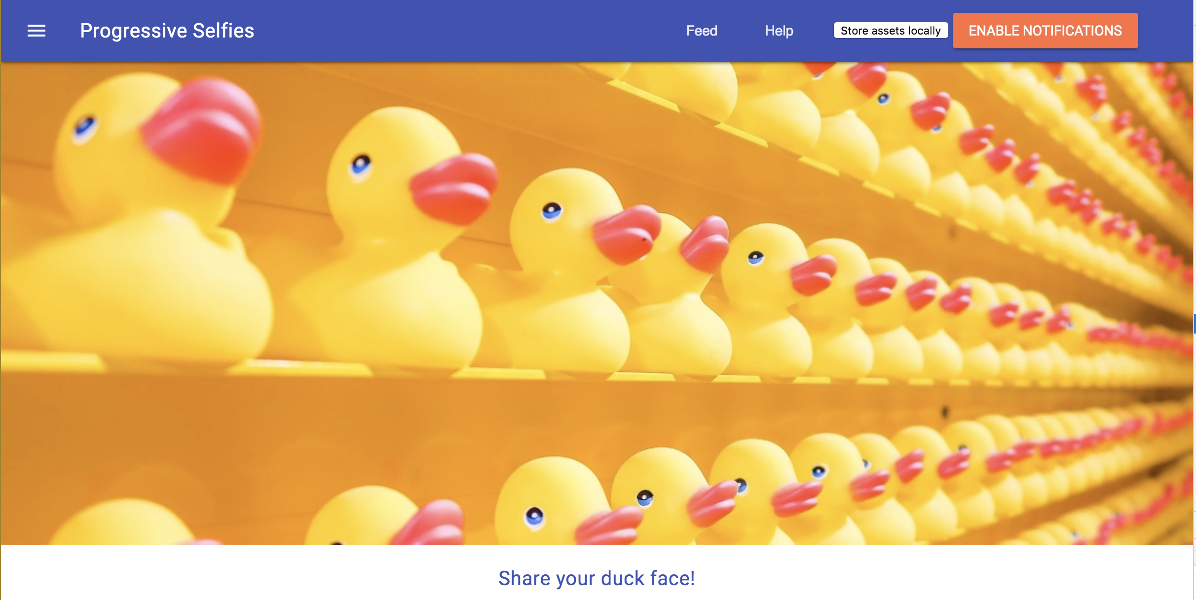 Приложение после кеширования