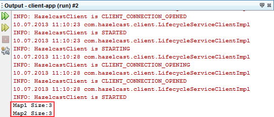 hazelcast cluster client app