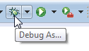 Кнопка Отладка как