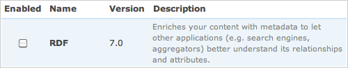 Drupal 7 - Модуль RDF
