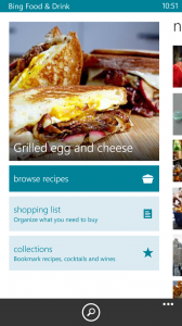 Bing Food & Drink App