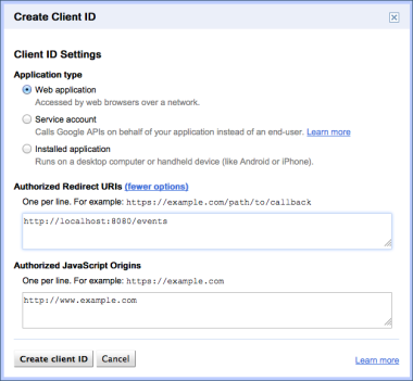 Создайте новый идентификатор клиента для проекта API Google (часть 2)
