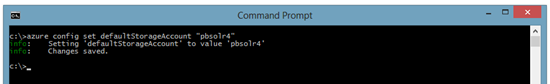 Azure CLI устанавливает учетную запись хранения по умолчанию