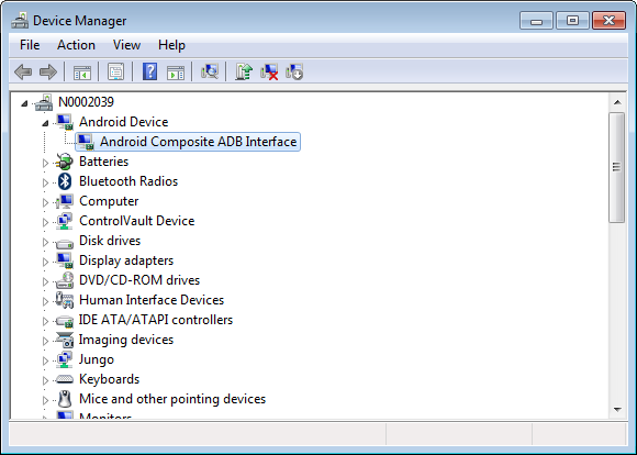 Android Composite ADB Interface