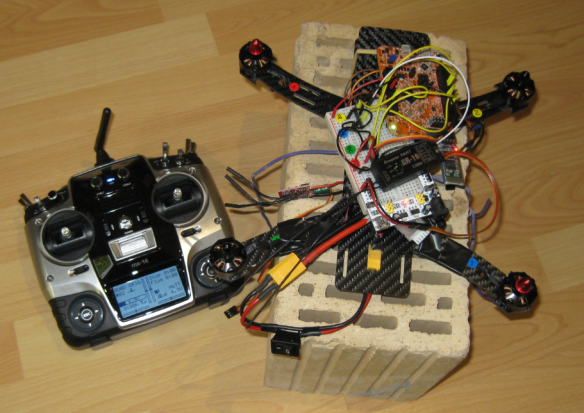 Тестовая установка Kinetis Drone с Graupner MX-16