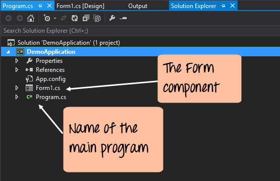 Приложение C # для Windows Forms