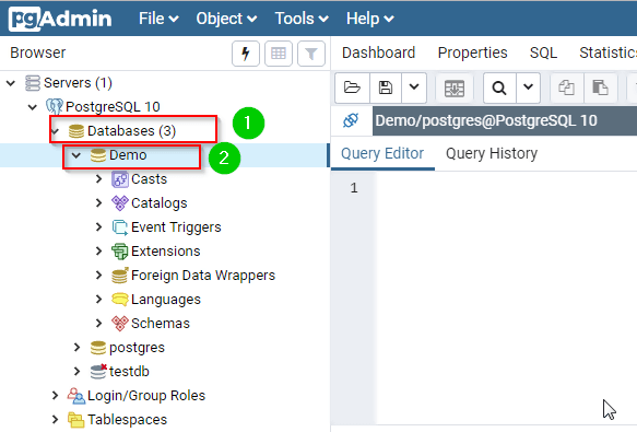 Как сохранить sql запрос в файл postgresql