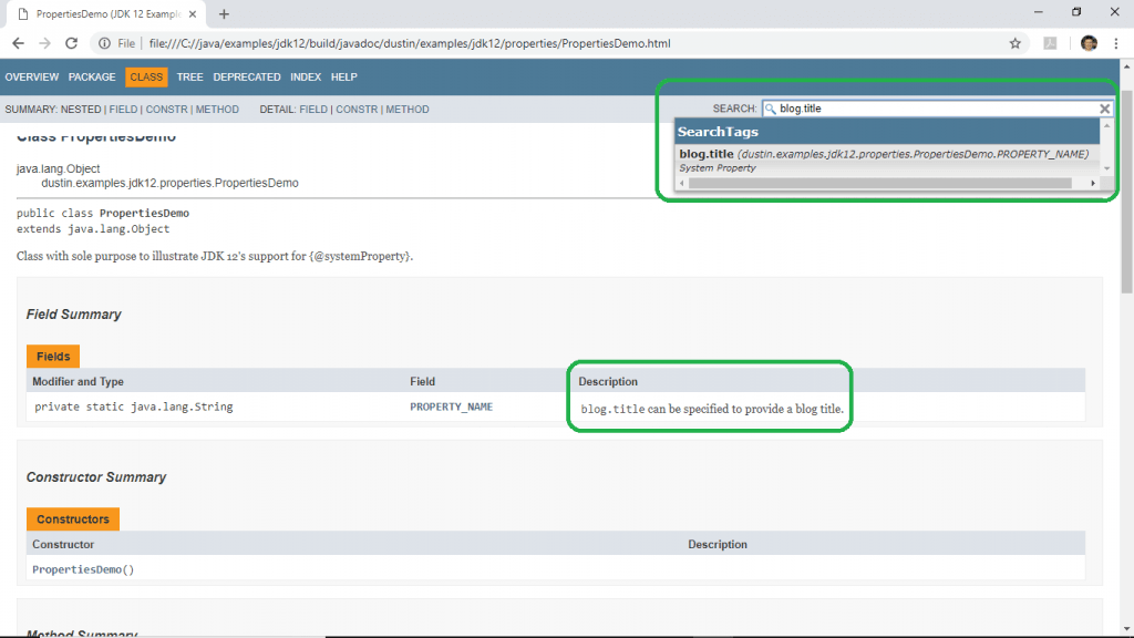 Тег Javadoc