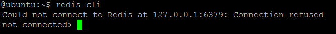 Рисунок 3. Redis-cli запускается и пытается подключиться к локальному экземпляру Redis