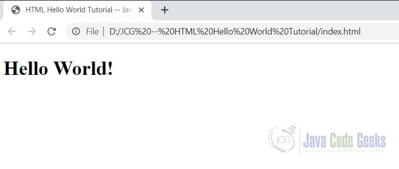 HTML Hello World Tutorial - CoderLessons.com