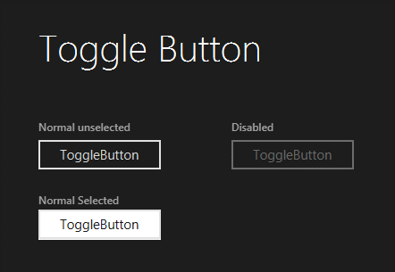 Кнопка Toggle - JMetro OLD темная тема