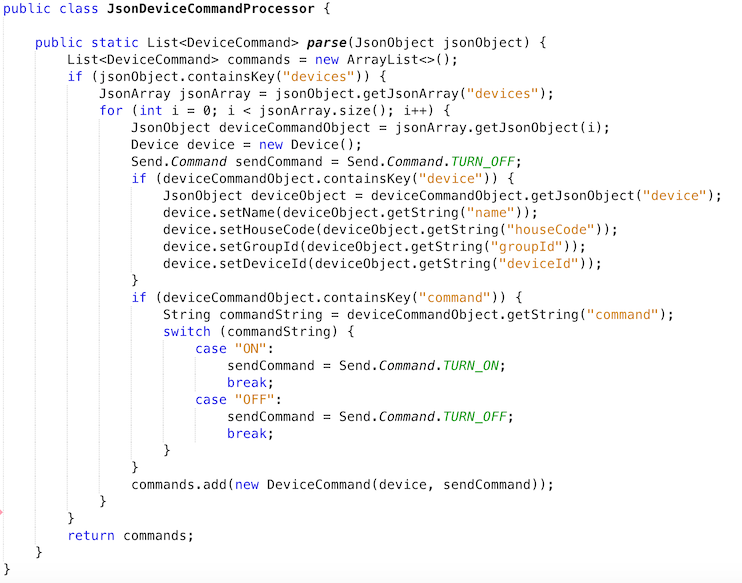 JsonCommandProcessor