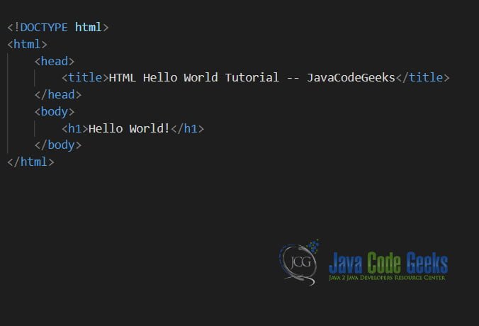 HTML Hello World - структура страницы