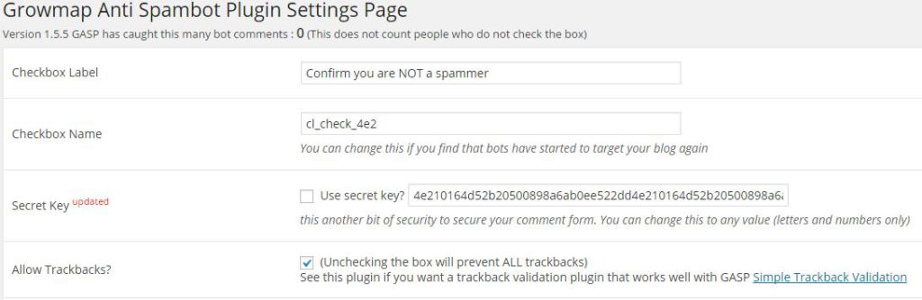 Варианты под Growmap Anti Spambot плагин