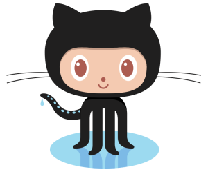 Мультипликационный логотип Гитхуба, на котором изображена голова кошки на теле осьминога