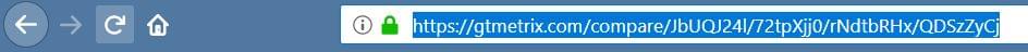 URL-суффиксы GTmetrix