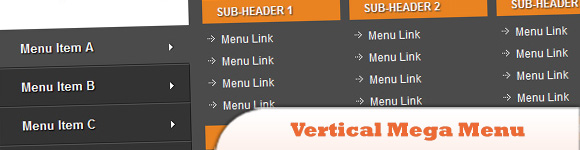 Вертикальное Мега Меню