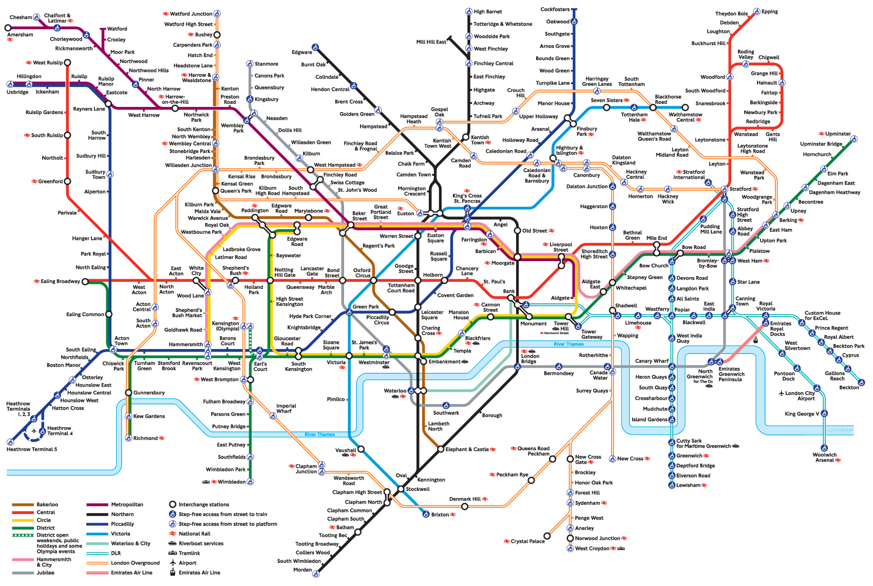 Современная трубная карта