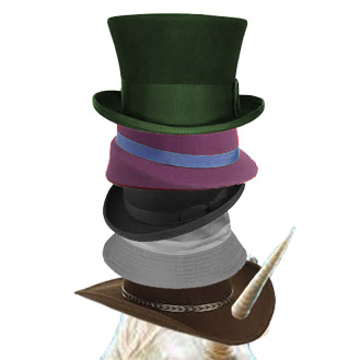 Сложенная стопка шляп