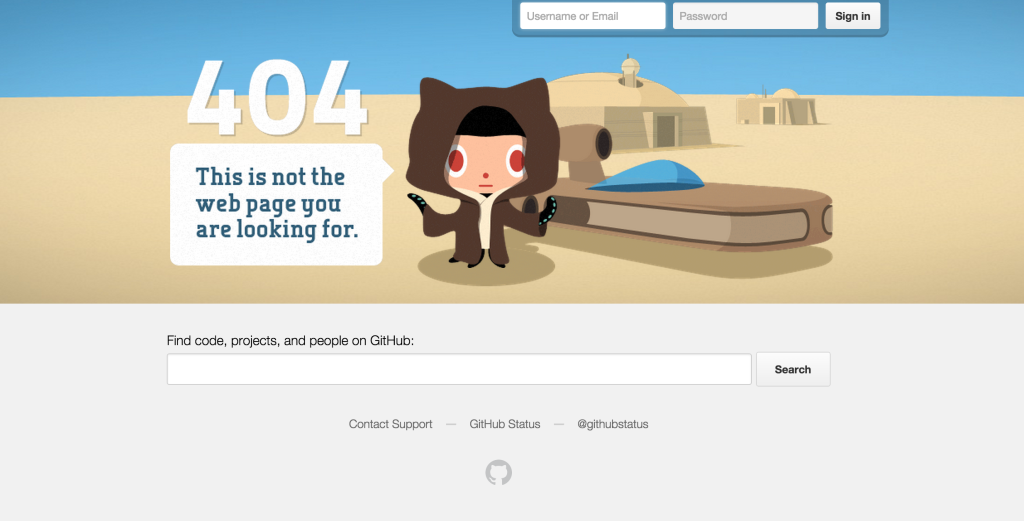 GitHub 404