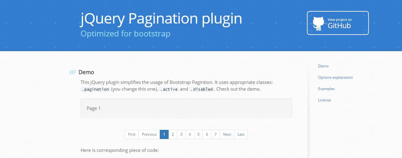 Jquery Pagination Example Jsfiddle