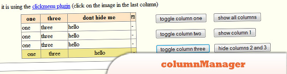плагин columnManager