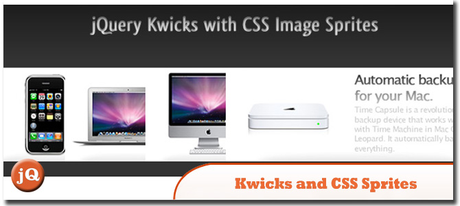 Kwicks и спрайты изображений CSS