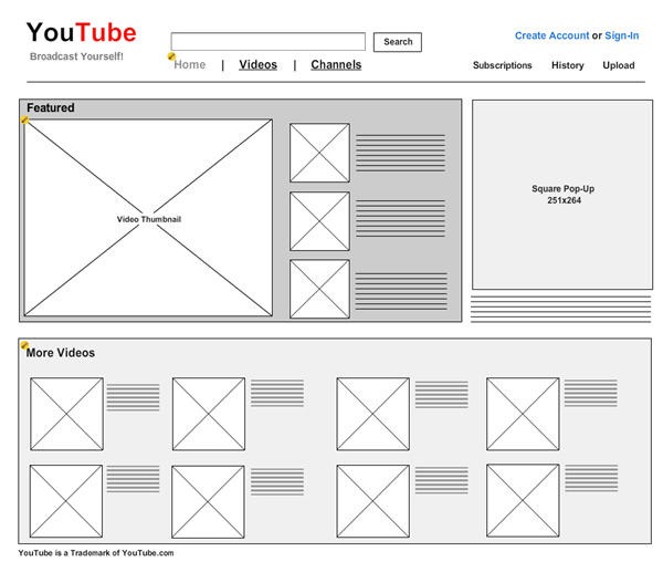 YouTubeMockUp