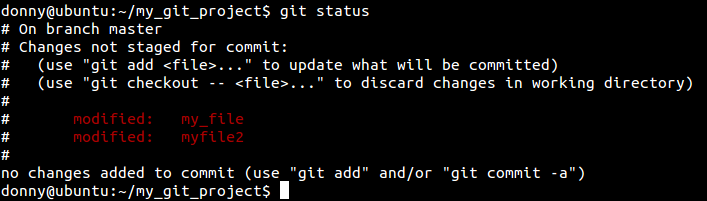 Git статус