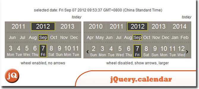jQuery.calendar