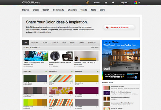 Рис. 4, COLOURlovers - для любителей цвета