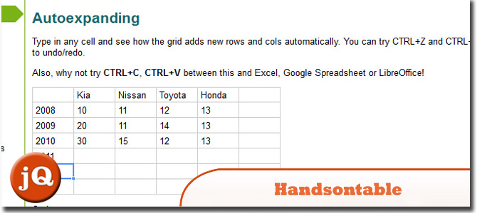 Handsontable