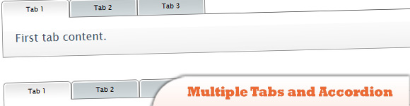 Несколько вкладок и Аккордеон