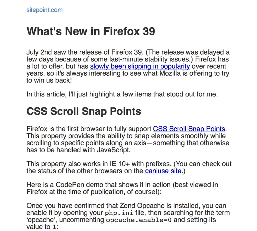 Firefox Reader View