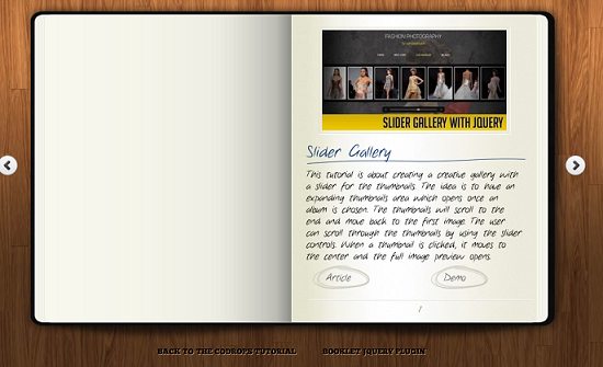 jquery-notebook-flash-animation-page-layout