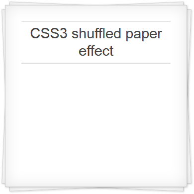 перетасованная бумага