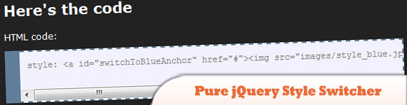 Pure JQuery Style Switcher