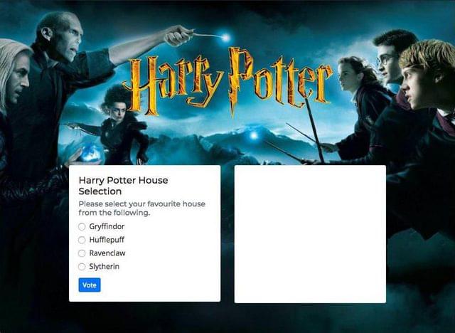 Целевая страница приложения «Гарри Поттер» после добавления логотипа