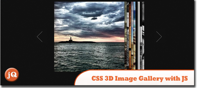 CSS 3D Галерея изображений с JavaScript