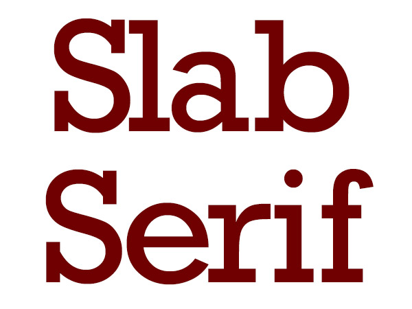 Плита Сериф - Типография