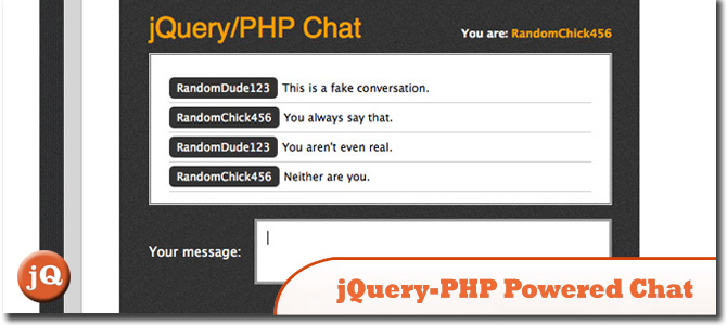 jQuery / PHP Powered чат