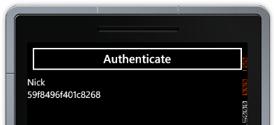 WP7 Auth Рисунок 4