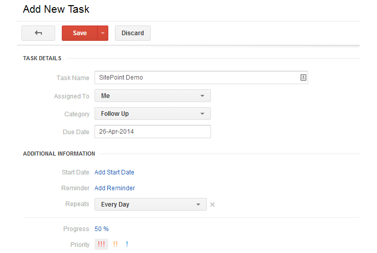 Insightly Tasks